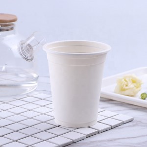 Miljövänliga komposterbara koppar PLA majsstärkelsekontor används en biologiskt nedbrytbar kopp