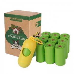 Composuble Disposable Pet Poop Bags Eco Friendly Dog Poop Bags Cornstärkch Bionedbrytbara Bags