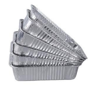 Livsmedelsbehållare Använd aluminiumfolie med lock biologiskt nedbrytbar aluminiumfolie i mikrovågsugn som tar matcontainer lunchlåda